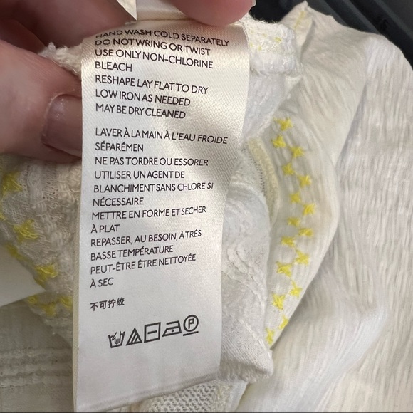 Free People Persuasion embroidered peasant top shirt - Picture 10 of 11